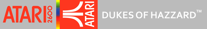 Dukes of Hazzard logo for Atari 2600